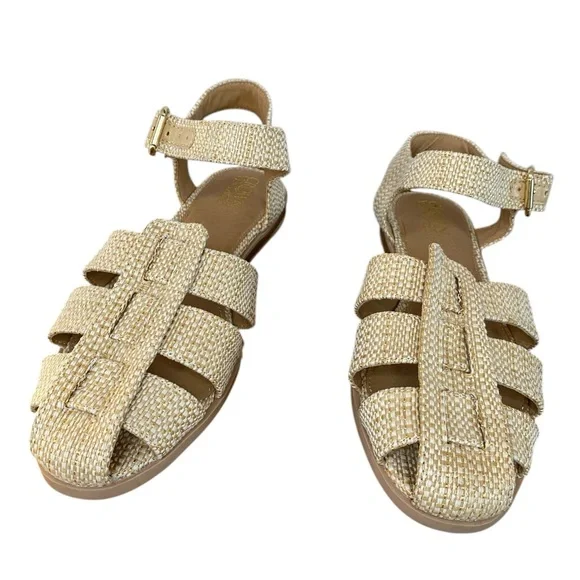 Crown Vintage Trixis Beige Sandal Women’s 9 Fisherman - Picture 7 of 11